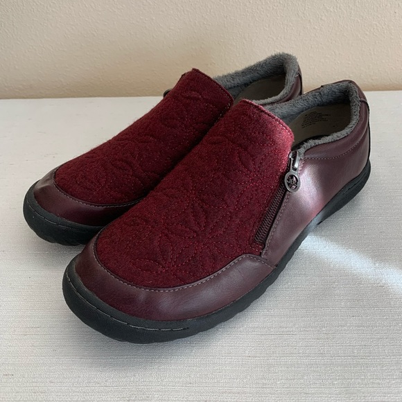 JBU by Jambu Crimson Wine Vegan Flat Oxford Woman’s 9M - Picture 1 of 12